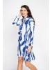 ASSUILI Kleid in Weiß/ Blau