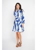 ASSUILI Kleid in Weiß/ Blau