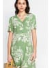 ASSUILI Kleid in Weiß/ Grün