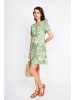 ASSUILI Kleid in Weiß/ Grün