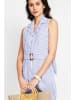ASSUILI Jumpsuit blauw/wit