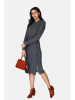 ASSUILI Strickkleid in Anthrazit