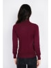 ASSUILI Rollkragenpullover in Bordeaux