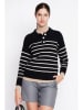 ASSUILI Pullover in Schwarz/ Weiß