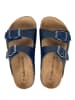 BABUNKERS Family Leren slippers donkerblauw