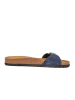BABUNKERS Family Leren slippers donkerblauw