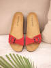 BABUNKERS Family Leren slippers rood