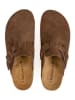 BABUNKERS Family Leder-Clogs in Hellbraun