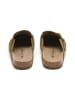 BABUNKERS Family Leder-Clogs in Khaki