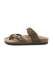 BABUNKERS Family Leder-Zehentrenner in Khaki