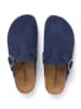 BABUNKERS Family Leder-Clogs in Dunkelblau