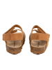 BABUNKERS Family Skórzane sandały w kolorze jasnobrązowym