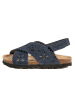 BABUNKERS Family Leder-Sandalen in Dunkelblau