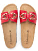 BABUNKERS Family Leren slippers rood