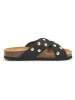 BABUNKERS Family Leren slippers zwart