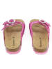 BABUNKERS Family Skórzane klapki w kolorze różowym