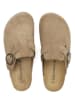 BABUNKERS Family Leder-Clogs in Hellbraun