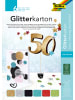 folia PAPER Glitterkarton "Basic" in Bunt - 6 Blatt - (L)24,5 x (B)17 cm