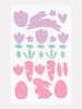 folia PAPER Moosgummi Glitter-Sticker "Easter" - ab 4 Jahren - 52 Stück