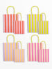 folia PAPER Torebki papierowe (8 szt.) "S Stripes Neon" - 6+