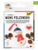 folia PAPER 14tlg. Bastelset "Mini Filzinies Schneemann" - ab 8 Jahren