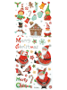 folia PAPER Glitterstickers "Kerstmis" meerkleurig