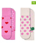 Happy Socks 2-delige set: sokken roze/lichtroze
