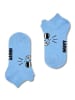 Happy Socks 2er-Set: Socken "Cat" in Orange/ Hellblau