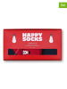 Happy Socks Skarpety (3 pary) "Snowman" w kolorze granatowo-czerwonym