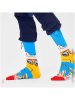 Happy Socks 2-delige set: sokken "Beatles yellow submarine" lichtblauw/geel