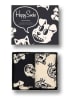 Happy Socks 2tlg. Geschenkset in Creme/ Schwarz