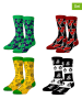 Lucky Socks Skarpety (4 pary) ze wzorem