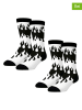 Lucky Socks 2er-Set: Socken in Schwarz/ Weiß