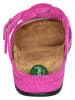 Heine Leren pantoffels fuchsia