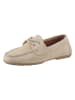 Heine Skórzane mokasyny w kolorze beżowym