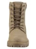 Heine Leder-Boots in Beige