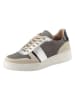 Heine Leren sneakers beige/zilverkleurig