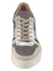 Heine Leren sneakers beige/zilverkleurig