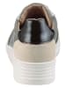Heine Leren sneakers beige/zilverkleurig