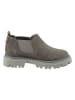Heine Leren chelseaboots taupe