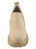 Heine Leder-Chelsea-Boots in Beige