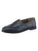 Heine Leren mocassins donkerblauw