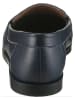 Heine Leren mocassins donkerblauw