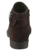 Heine Leder-Ankle-Boots in Braun