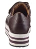 Heine Skórzane sneakersy w kolorze bordowym