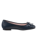 Heine Leren ballerina's donkerblauw