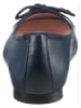 Heine Leren ballerina's donkerblauw