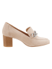 Heine Leder-Pumps in Beige