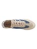 Heine Leder-Sneakers in Beige/ Blau