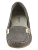 Heine Leren mocassins taupe